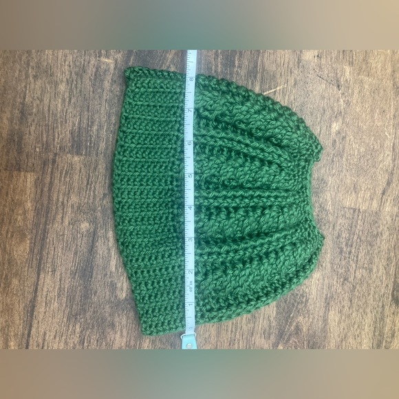 Handmade Crochet Bun Hat - Picture 6 of 6